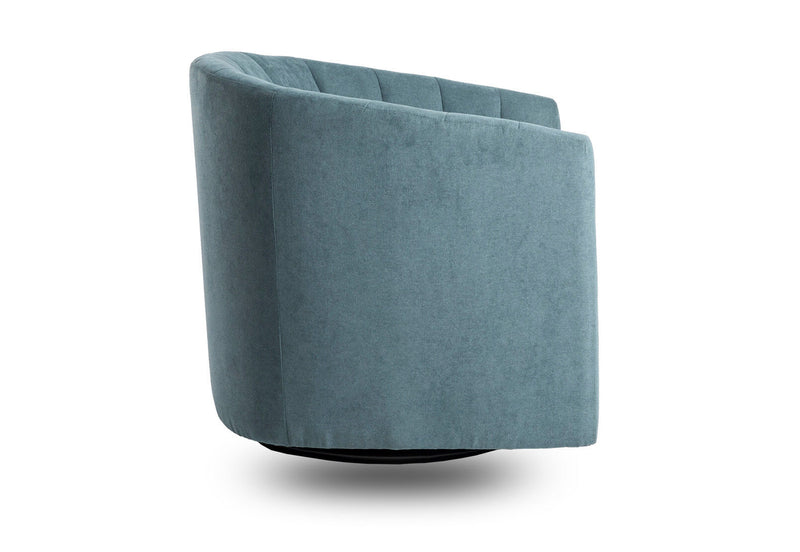 STOKES SWIVEL ACCENT CHAIR TEAL