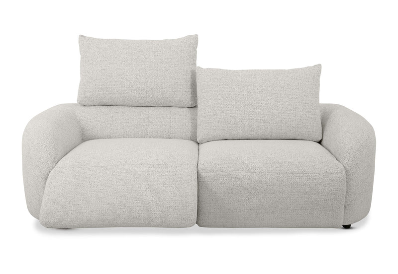 ARETHA FABRIC 2.5 SEATER WITH INBUILT ELECTRIC RECLINERS OYSTER