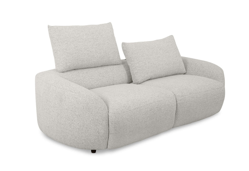 ARETHA FABRIC 2.5 SEATER WITH INBUILT ELECTRIC RECLINERS OYSTER