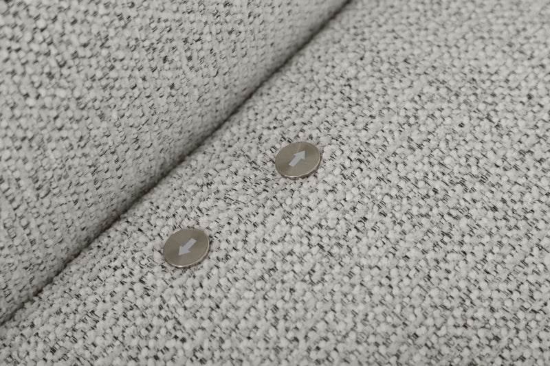 ARETHA FABRIC 2.5 SEATER WITH INBUILT ELECTRIC RECLINERS OYSTER