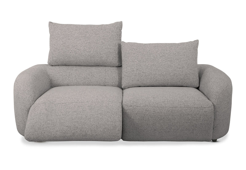 ARETHA FABRIC 2.5 SEATER WITH INBUILT ELECTRIC RECLINERS PEWTER