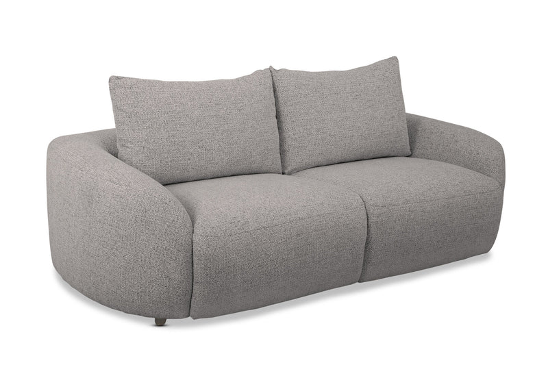 ARETHA FABRIC 2.5 SEATER WITH INBUILT ELECTRIC RECLINERS PEWTER