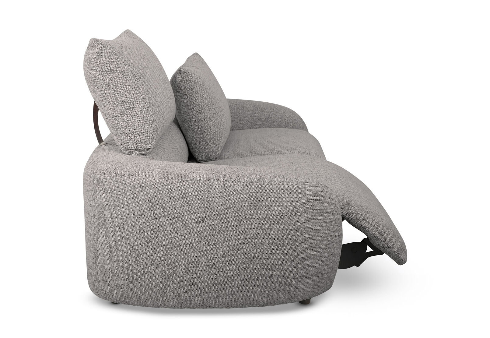 ARETHA FABRIC 2.5 SEATER WITH INBUILT ELECTRIC RECLINERS PEWTER