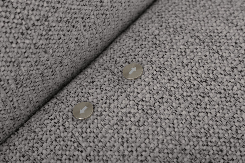 ARETHA FABRIC 2.5 SEATER WITH INBUILT ELECTRIC RECLINERS PEWTER