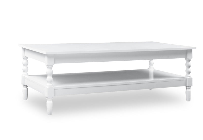JAMESPORT 1200MM COFFEE TABLE 	WHITE