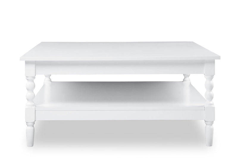 JAMESPORT 900MM COFFEE TABLE 	WHITE