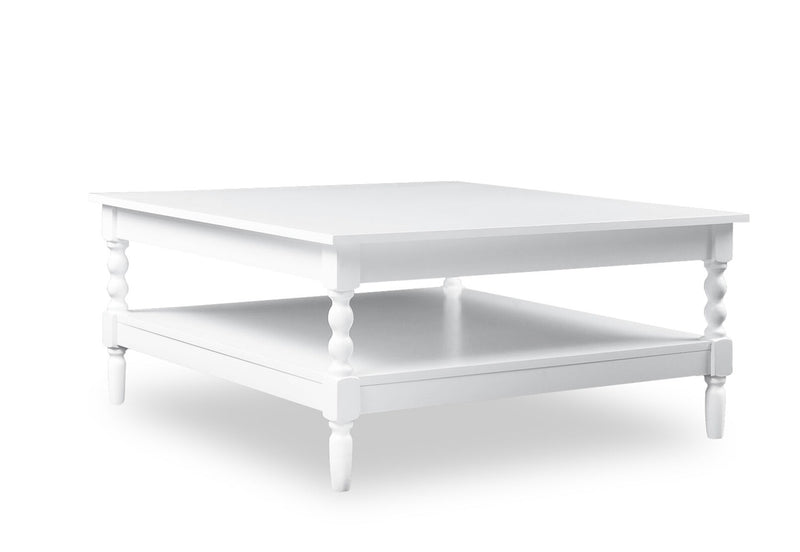 JAMESPORT 900MM COFFEE TABLE 	WHITE
