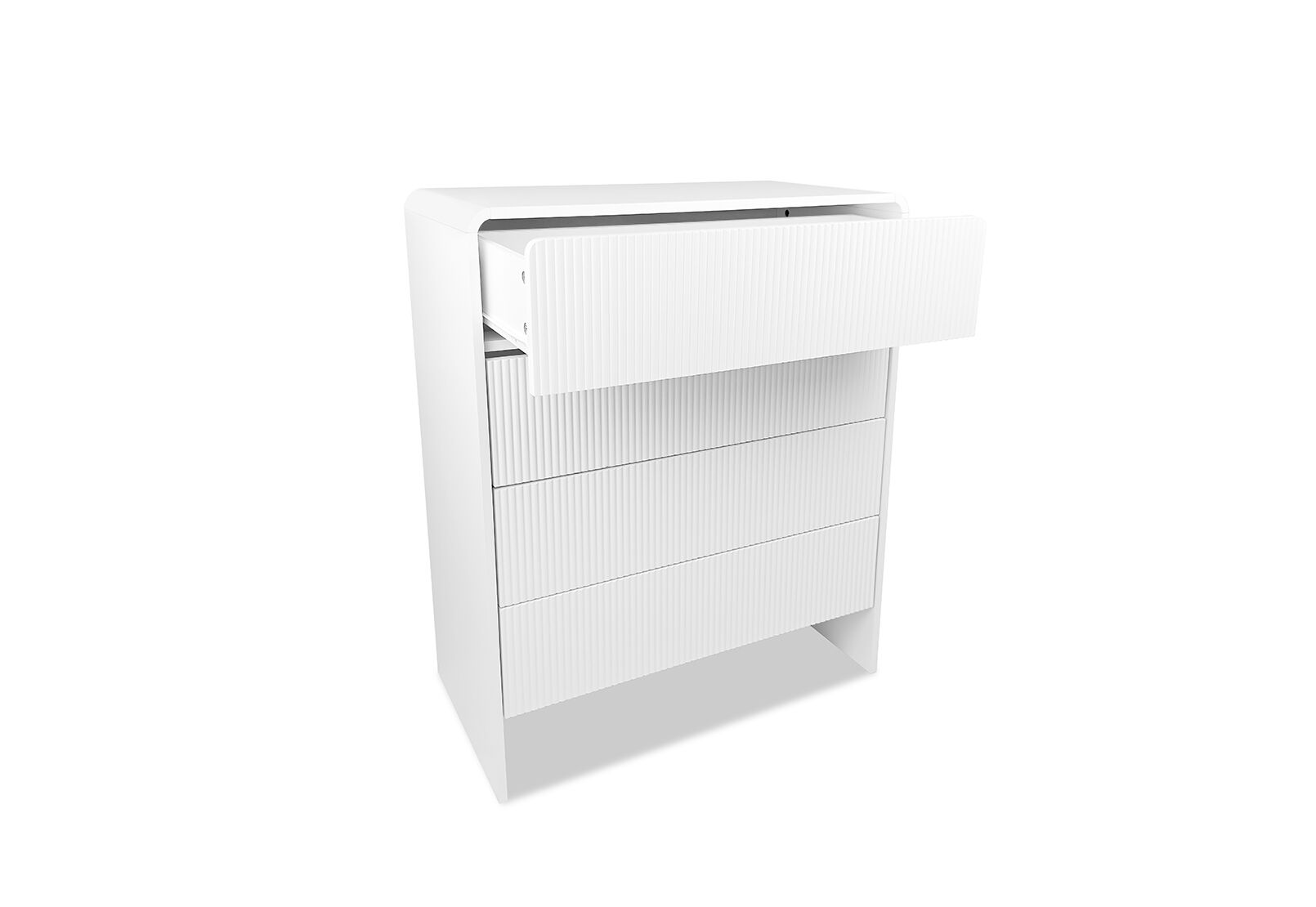 PALMEA 4 DRAWER TALL CHEST WHITE