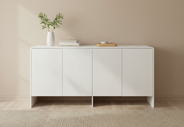 PALMEA 4 DOOR BUFFET WHITE