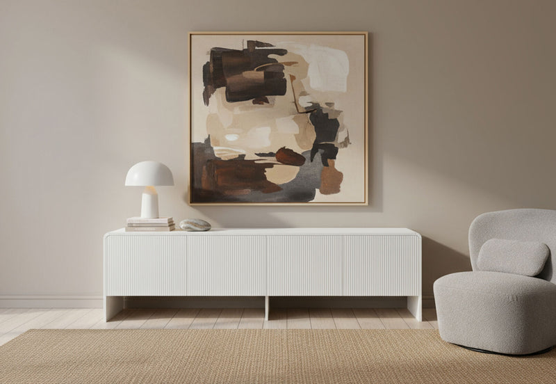 PALMEA 4 DOOR ENTERTAINMENT UNIT WHITE