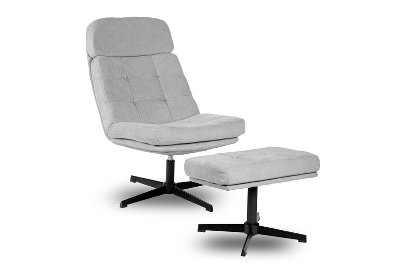 MURILLO SWIVEL ACCENT CHAIR GREY