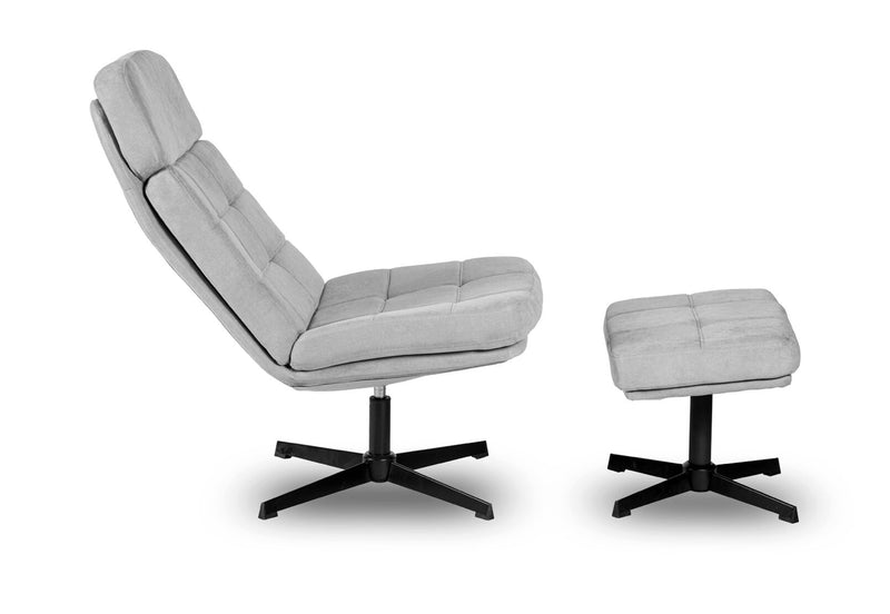 MURILLO SWIVEL ACCENT CHAIR GREY