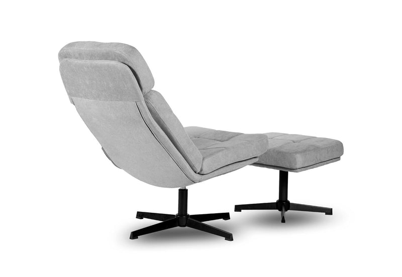 MURILLO SWIVEL ACCENT CHAIR GREY