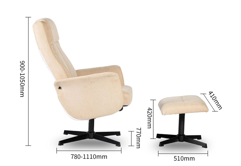 PEREZ SWIVEL ACCENT CHAIR STONE