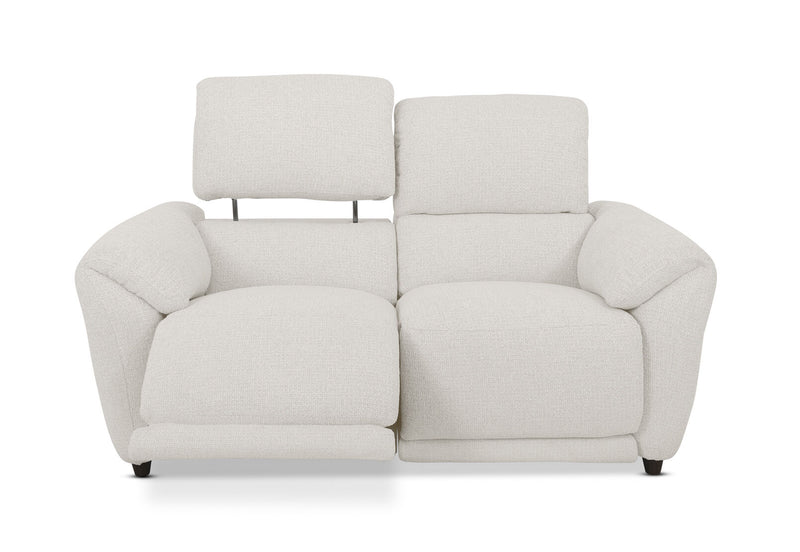 KYLON FABRIC 2 SEATER ELECTRIC RECLINERS SAND
