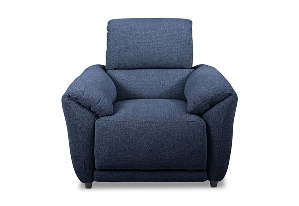 KYLON FABRIC ELECTRIC RECLINER NAVY