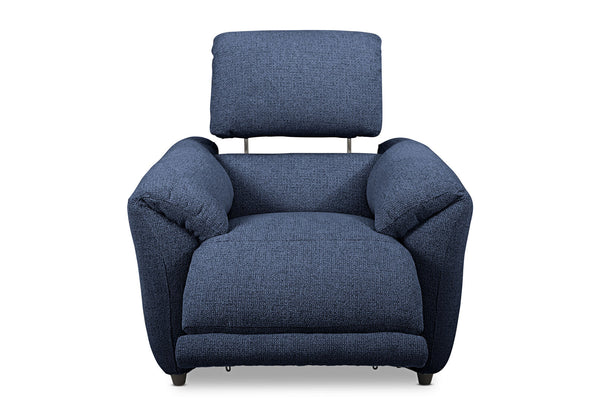 KYLON FABRIC ELECTRIC RECLINER NAVY