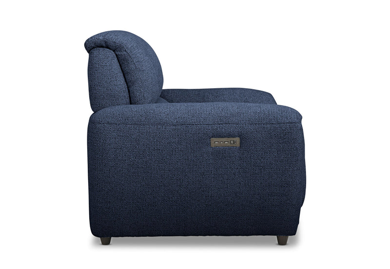 KYLON FABRIC ELECTRIC RECLINER NAVY