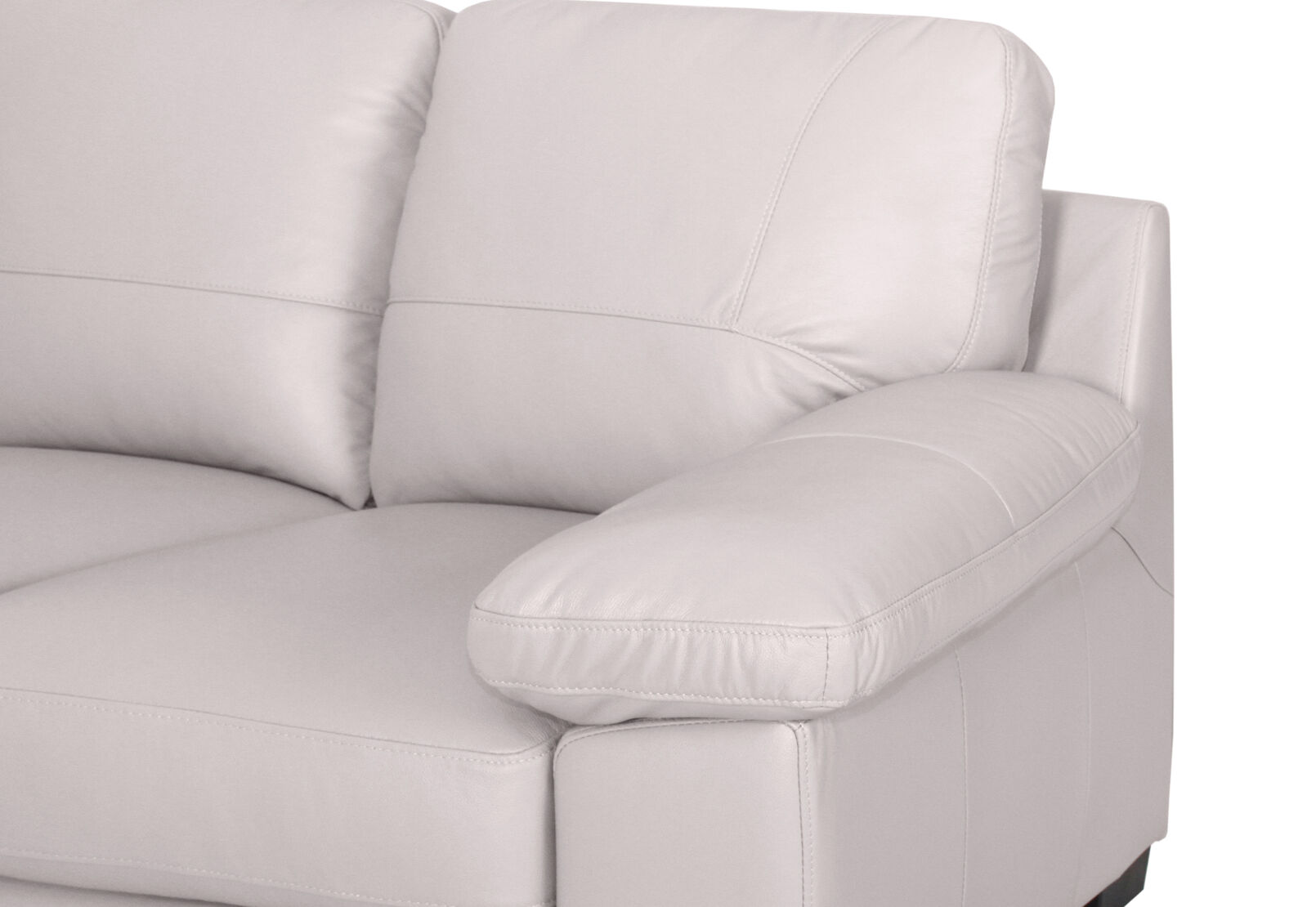 PERSEUS LEATHER 2 SEATER SOFA 	LIGHT GREY