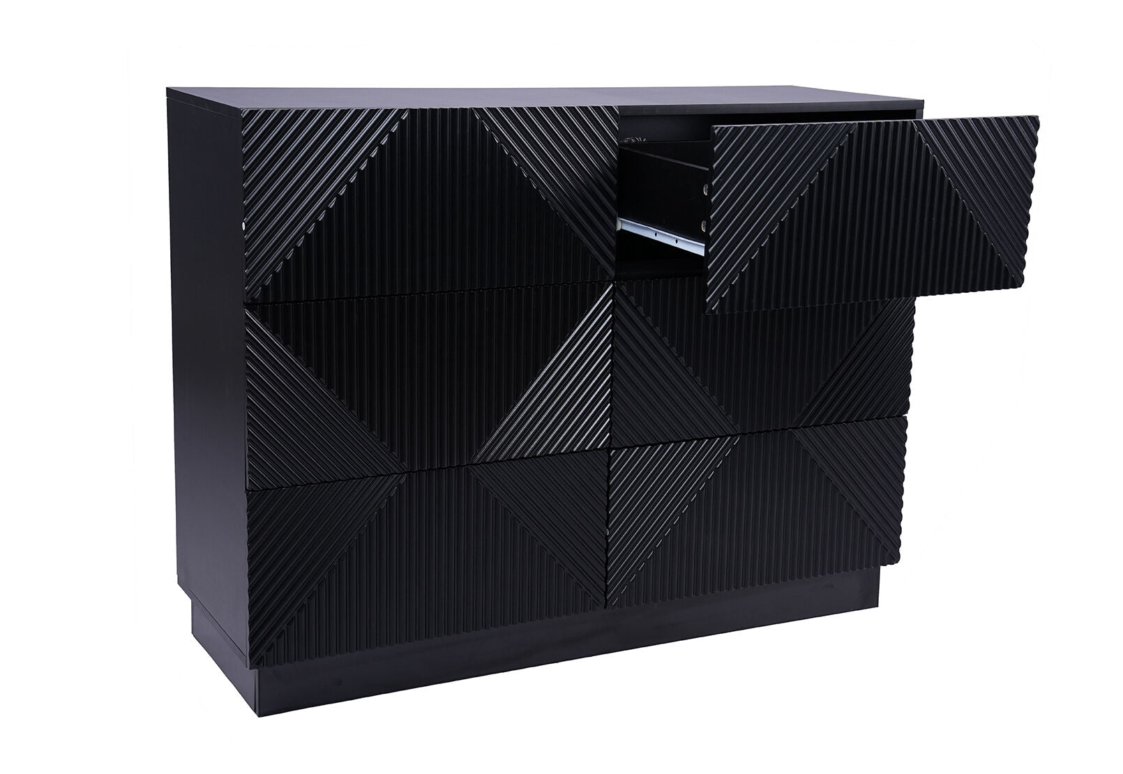 AGUILAR 6 DRAWER DRESSER BLACK
