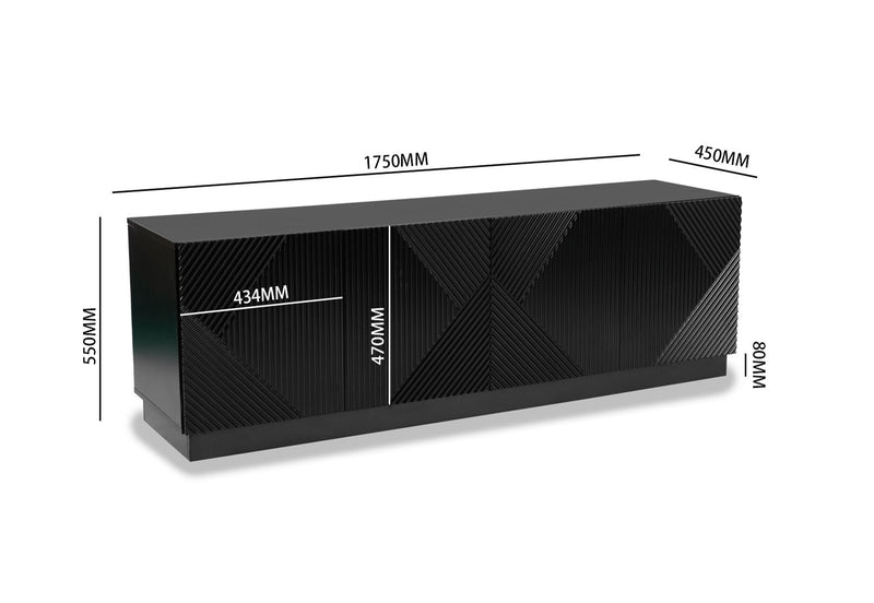 AGUILAR ENTERTAINMENT UNIT BLACK