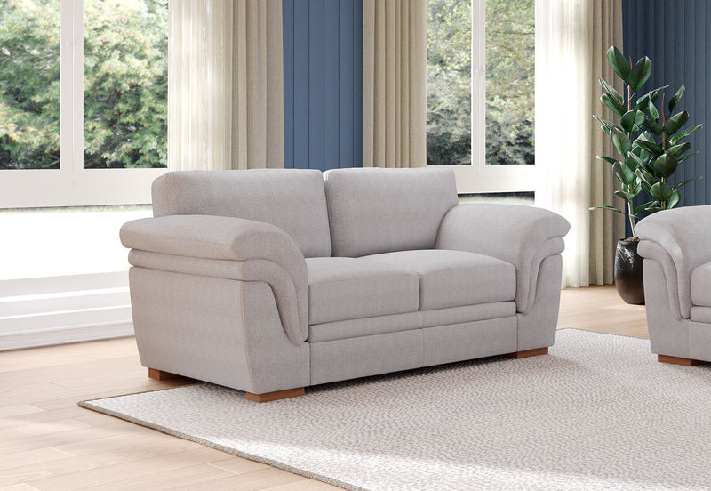 YAMILA FABRIC 2 Seater Sofa LIGHT GREY