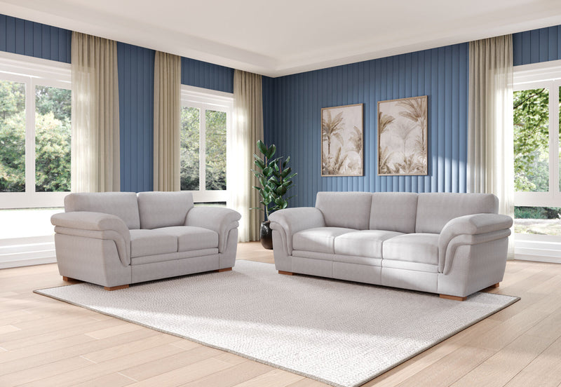 YAMILA FABRIC 2 Seater Sofa LIGHT GREY