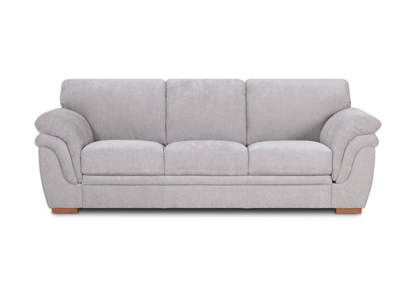 YAMILA FABRIC 3 SEATER SOFA LIGHT GREY