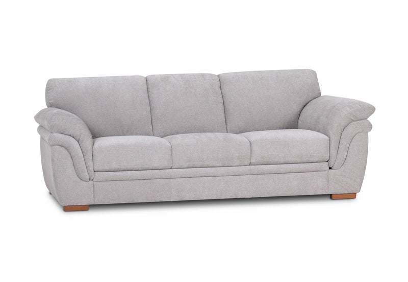 YAMILA FABRIC 3 SEATER SOFA LIGHT GREY