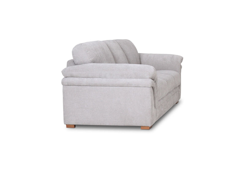 YAMILA FABRIC 3 SEATER SOFA LIGHT GREY