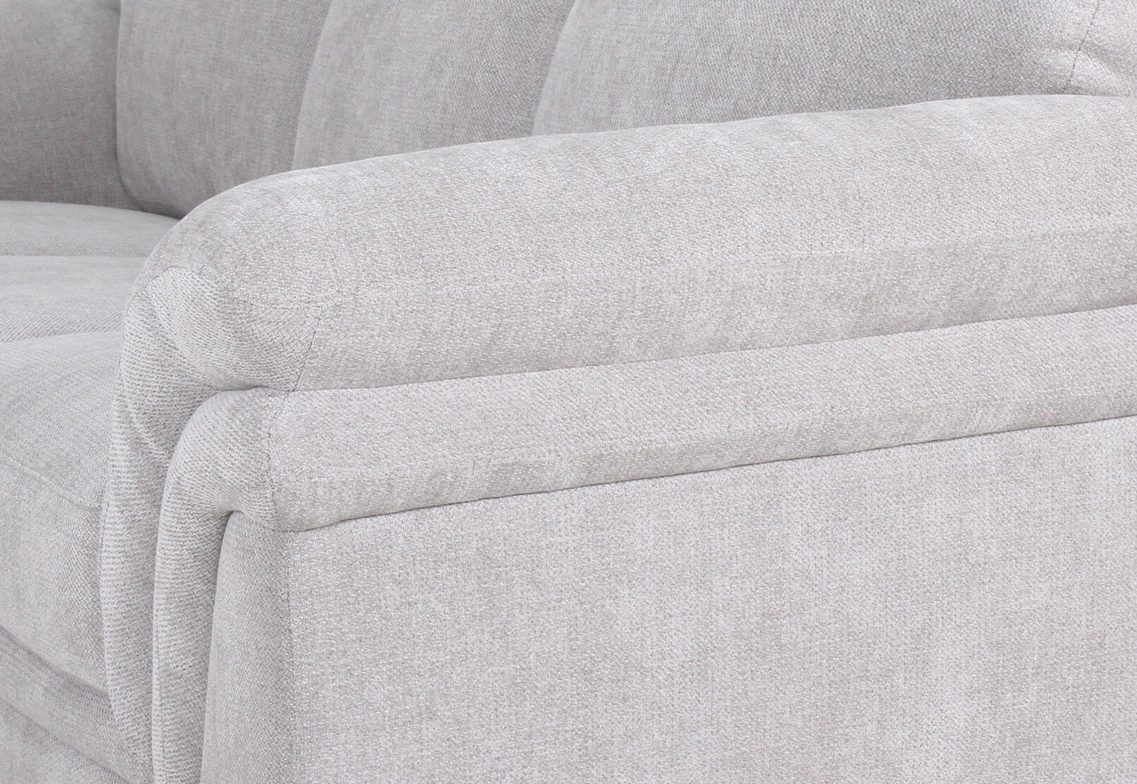 YAMILA FABRIC 3 SEATER SOFA LIGHT GREY