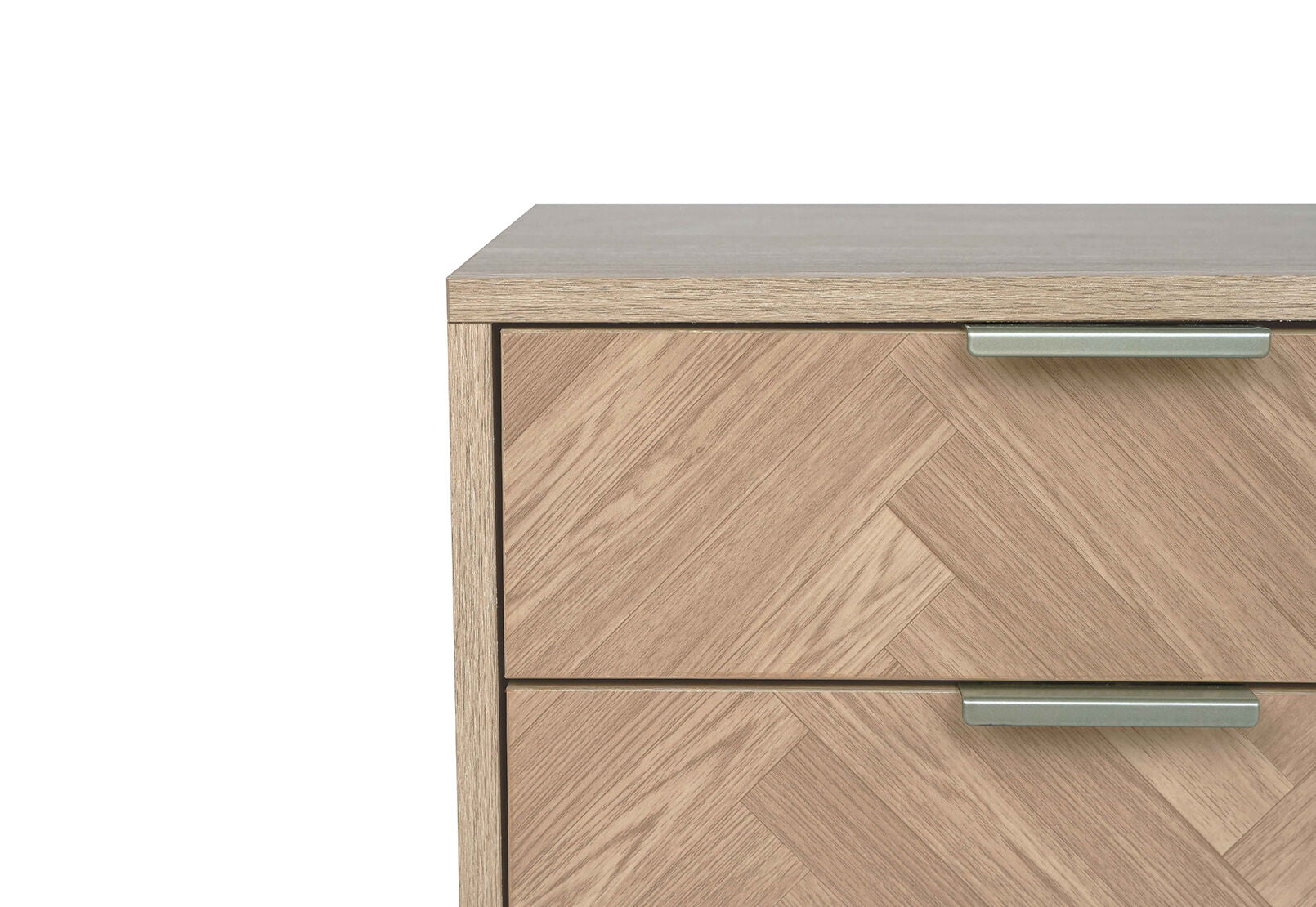 BELL 2 DRAWER BEDSIDE NATURAL/GOLD