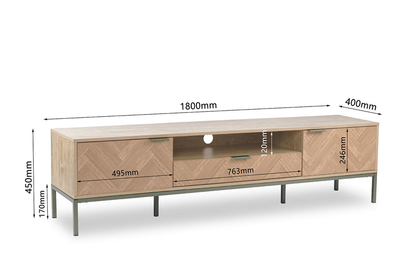 BELL ENTERTAINMENT UNIT NATURAL/GOLD