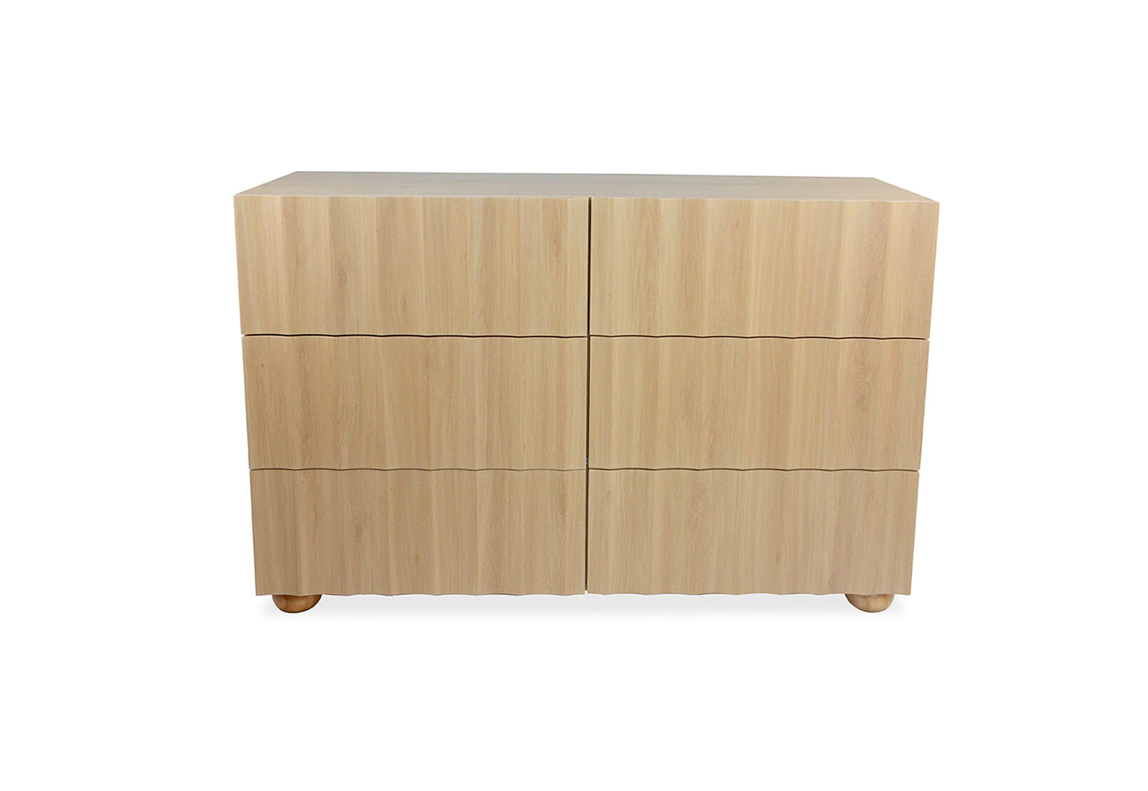 POWERS 6 DRAWER DRESSER NATURAL