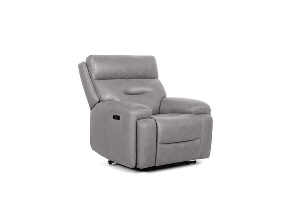 HOLLYWOOD FABRIC ELECTRIC RECLINER LIGHT GREY