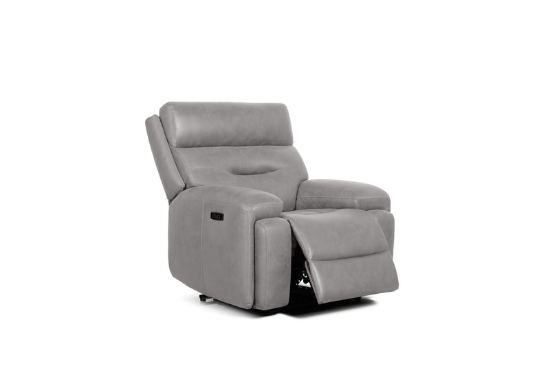 HOLLYWOOD FABRIC ELECTRIC RECLINER LIGHT GREY