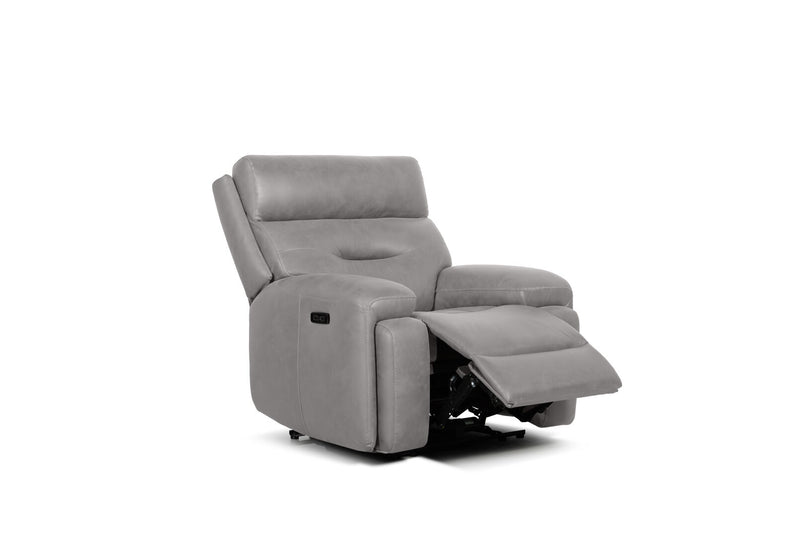HOLLYWOOD FABRIC ELECTRIC RECLINER LIGHT GREY