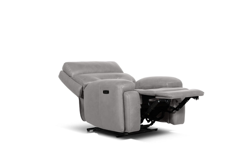 HOLLYWOOD FABRIC ELECTRIC RECLINER LIGHT GREY