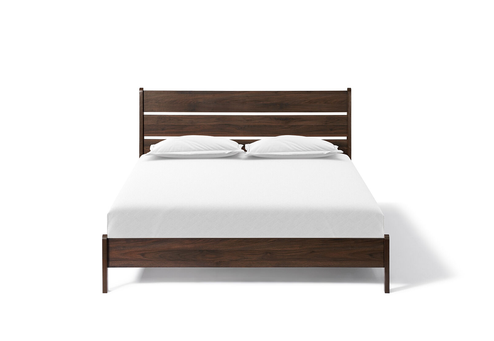 SAXTON DOUBLE BED DARK BROWN