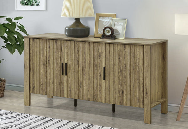 RODGERS 3 DOOR BUFFET NATURAL OAK