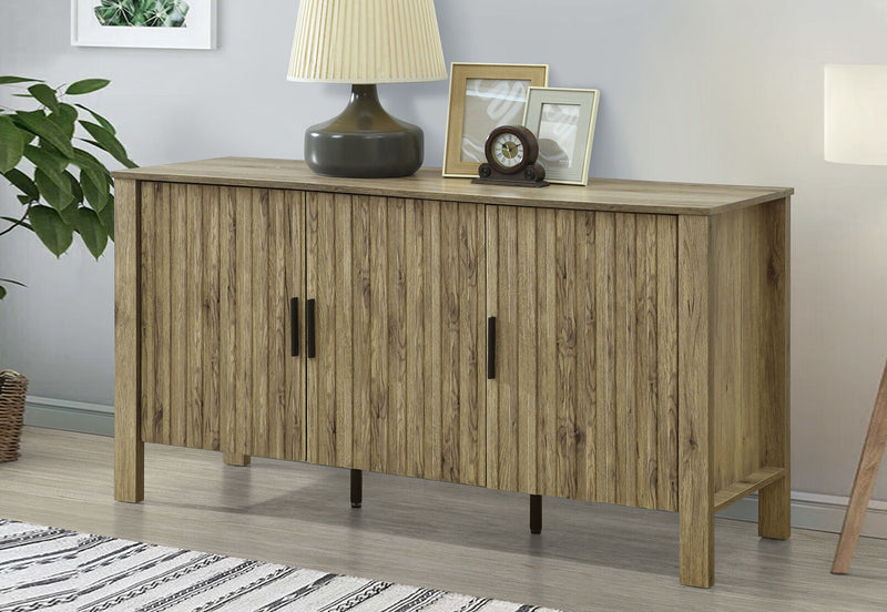 RODGERS 3 DOOR BUFFET NATURAL OAK