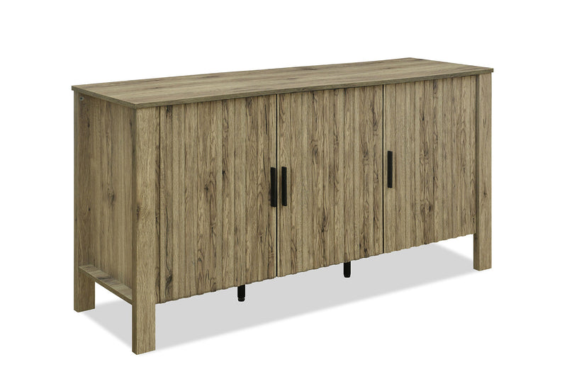 RODGERS 3 DOOR BUFFET NATURAL OAK