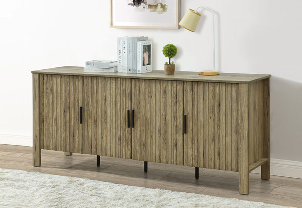 RODGERS 4 DOOR BUFFET NATURAL OAK