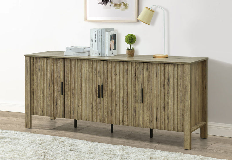 RODGERS 4 DOOR BUFFET NATURAL OAK