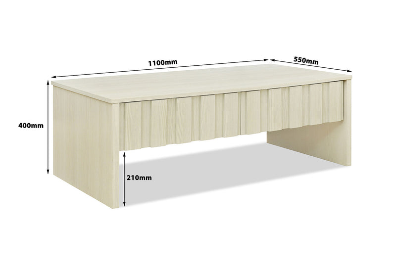 PHELPS COFFEE TABLE 	WHITE OAK