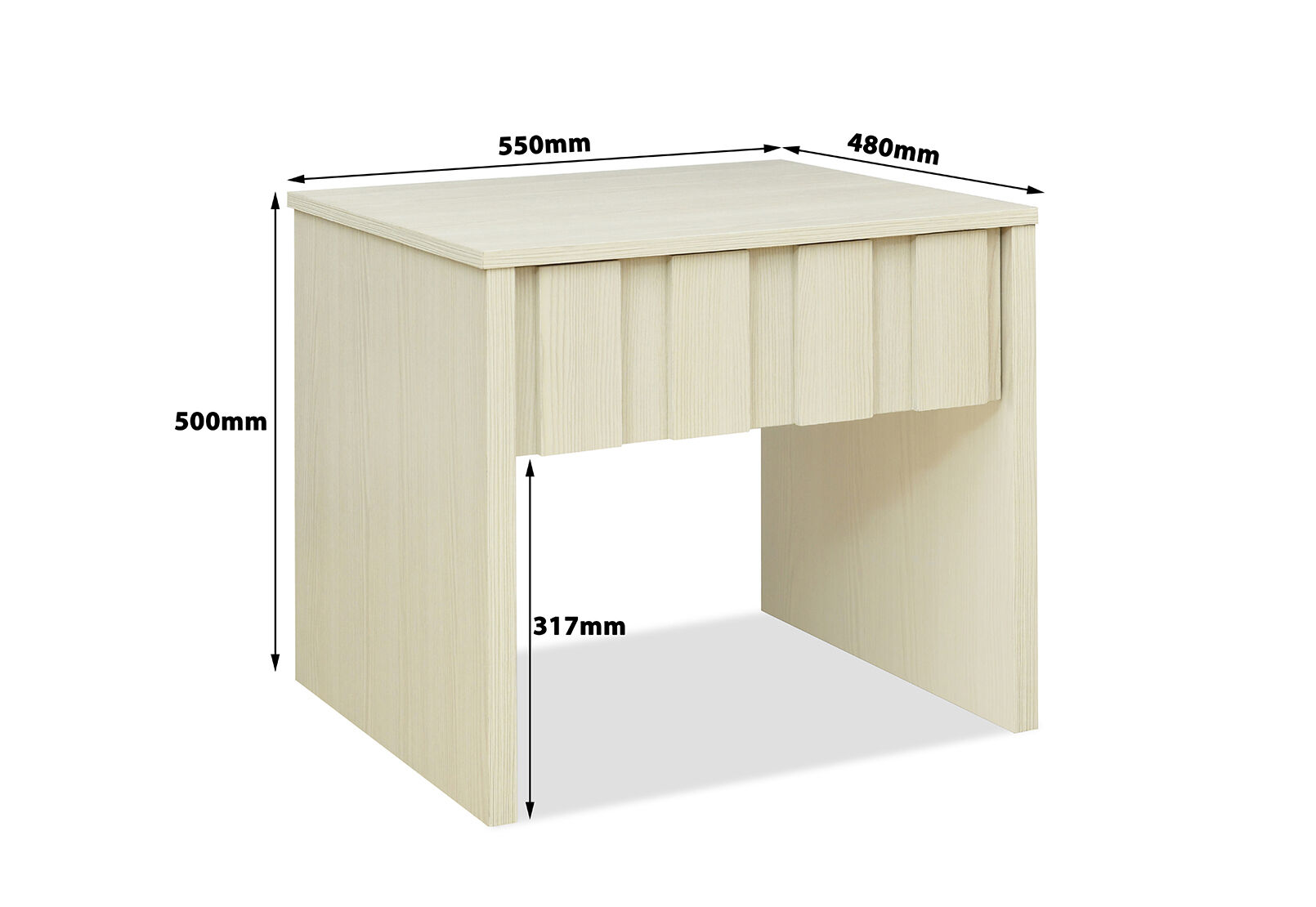 PHELPS BEDSIDE WHITE OAK