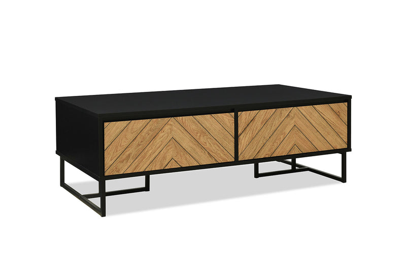 RUSH COFFEE TABLE 	BLACK/OAK