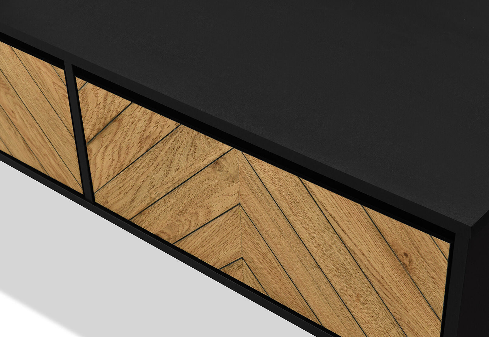 RUSH COFFEE TABLE 	BLACK/OAK