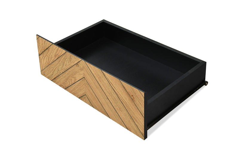 RUSH COFFEE TABLE 	BLACK/OAK