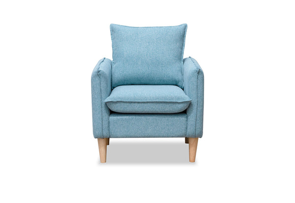 BEATRIX ACCENT CHAIR AQUA BLUE